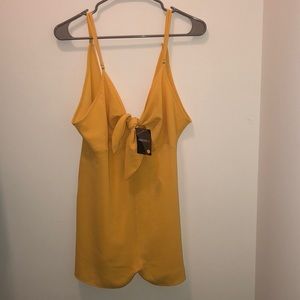 forever 21 mustard yellow romper